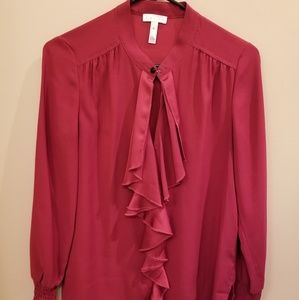 Leith ruffle blouse